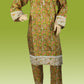 2 Piece - Khaddar - Digital Printed - Embroidered - Green - White - 4700