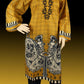 2 Piece - Cotton - Digital Printed - Embroidered - Ginger - Black - 2300