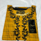 2 Piece - Cotton - Digital Printed - Embroidered - Ginger - Black - 2300