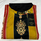 2 Piece - Cotton - Digital Printed - Handwork - Gold - Maroon - 3600