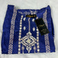 2 Piece - Viscose - Digital Printed - Handwork - Blue - White - 4300