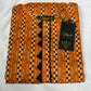 2 Piece - Viscose - Digital Printed - Embroidered - Orange - Black - 4500