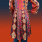 2 Piece - Lawn - Frock - Digital Printed - Blue - Maroon - 2500