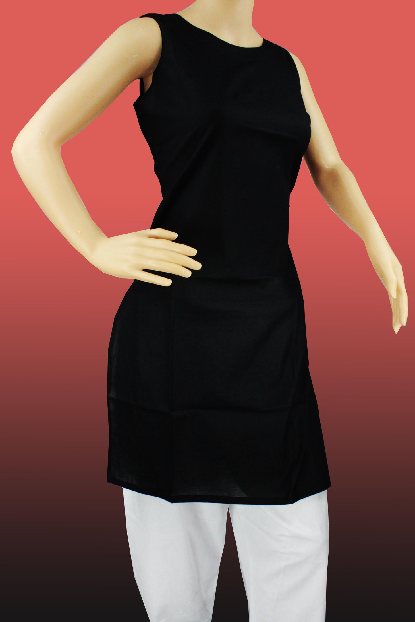 3-teilig - Baumwolle - Kleid - Digitaldruck - Schwarz - Weiß - 1400