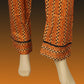 2 Piece - Viscose - Digital Printed - Embroidered - Orange - Black - 4500