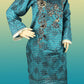 2 Piece - Khaddar - Digital Printed - Embroidered - Blue - Black - 4400